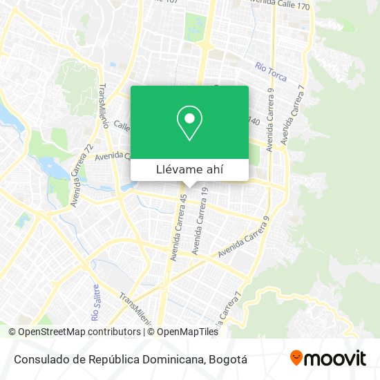 Mapa de Consulado de República Dominicana