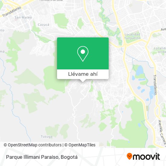 Mapa de Parque Illimani Paraíso