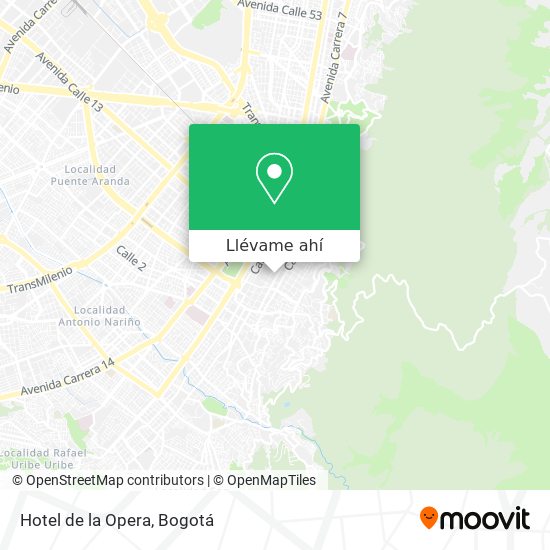 Mapa de Hotel de la Opera