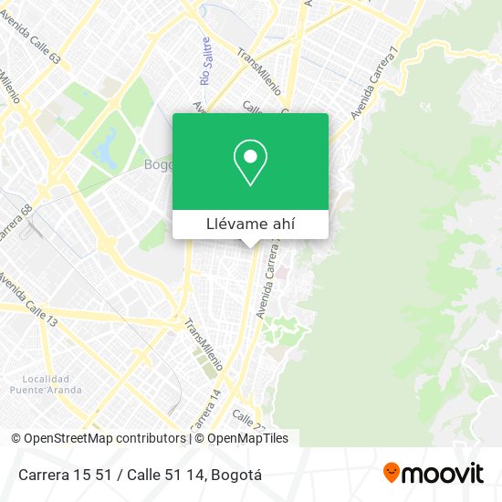 Mapa de Carrera 15 51 / Calle 51 14