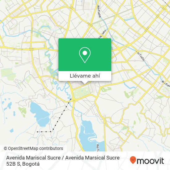 Mapa de Avenida Mariscal Sucre / Avenida Marsical Sucre 52B S