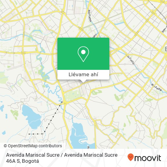 Mapa de Avenida Mariscal Sucre / Avenida Mariscal Sucre 46A S
