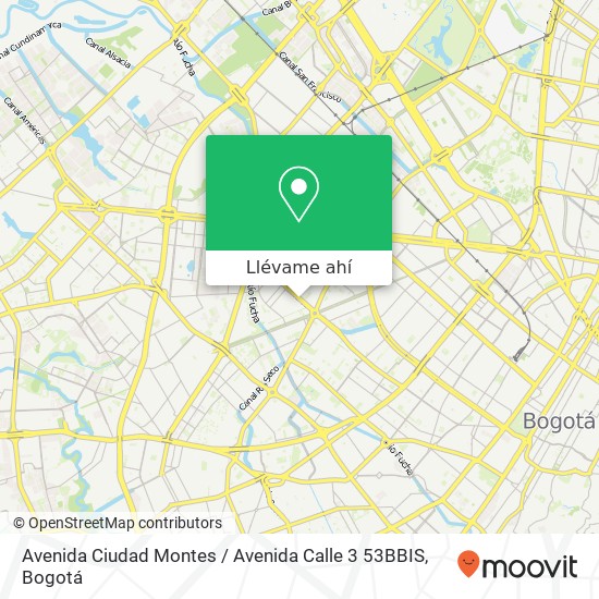 Mapa de Avenida Ciudad Montes / Avenida Calle 3 53BBIS