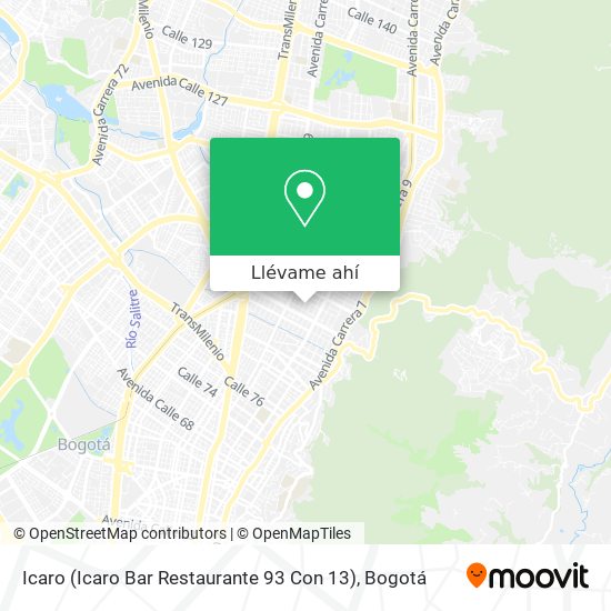 Mapa de Icaro (Icaro Bar Restaurante 93 Con 13)