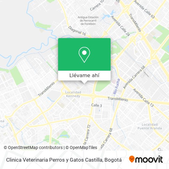 Mapa de Clinica Veterinaria Perros y Gatos Castilla