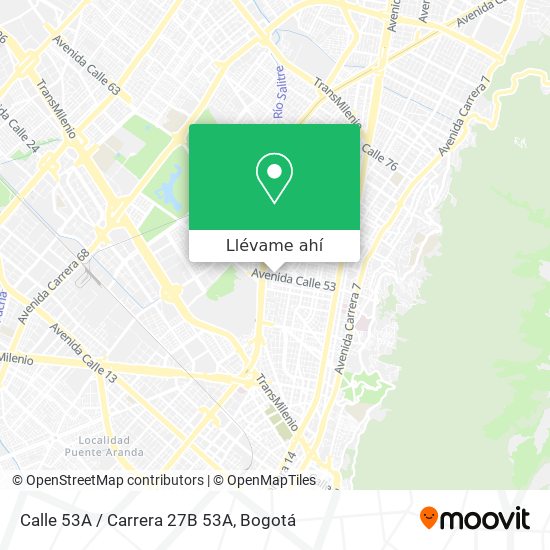 Mapa de Calle 53A / Carrera 27B 53A