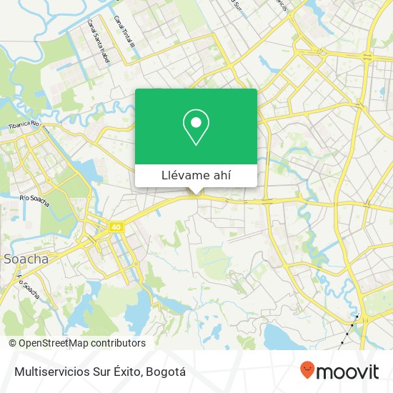 Mapa de Multiservicios Sur Éxito