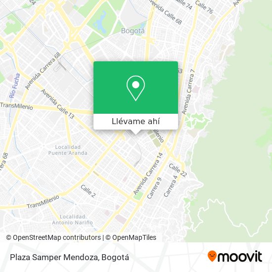 Mapa de Plaza Samper Mendoza