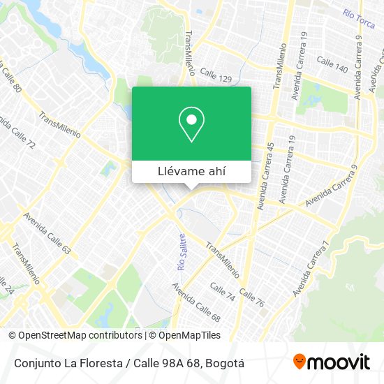 Mapa de Conjunto La Floresta / Calle 98A 68