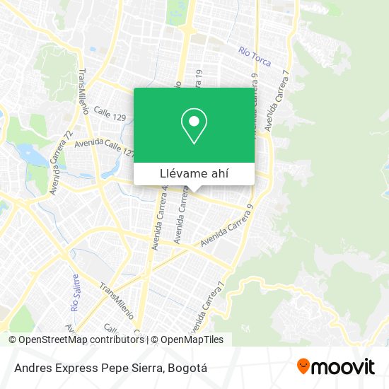 Mapa de Andres Express Pepe Sierra