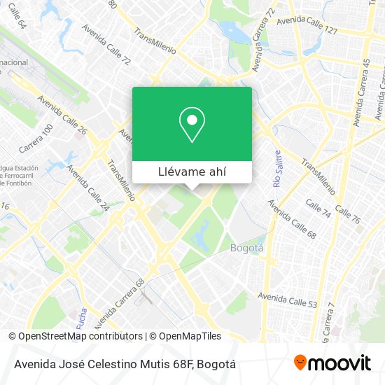 Mapa de Avenida José Celestino Mutis 68F