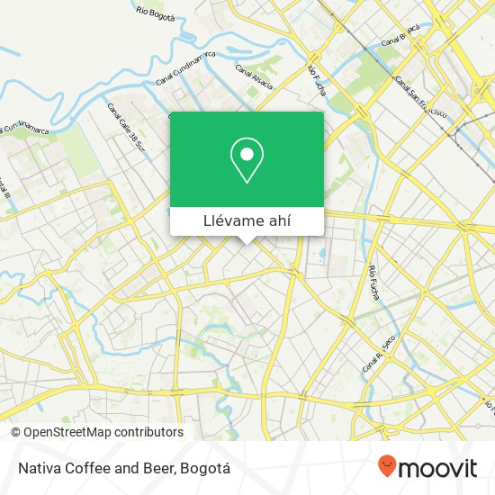 Mapa de Nativa Coffee and Beer