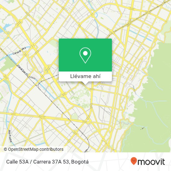 Mapa de Calle 53A / Carrera 37A 53