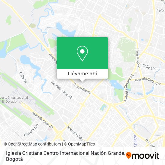 Mapa de Iglesia Cristiana Centro Internacional Nación Grande