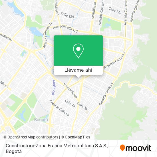 Mapa de Constructora-Zona Franca Metropolitana S.A.S.