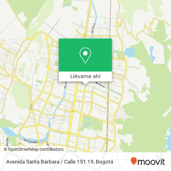 Mapa de Avenida Santa Bárbara / Calle 151 19