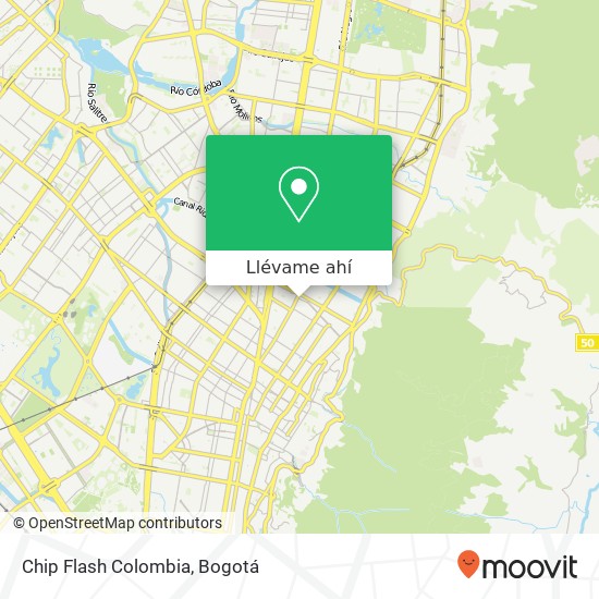 Mapa de Chip Flash Colombia