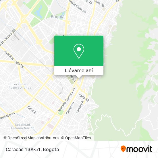 Mapa de Caracas 13A-51