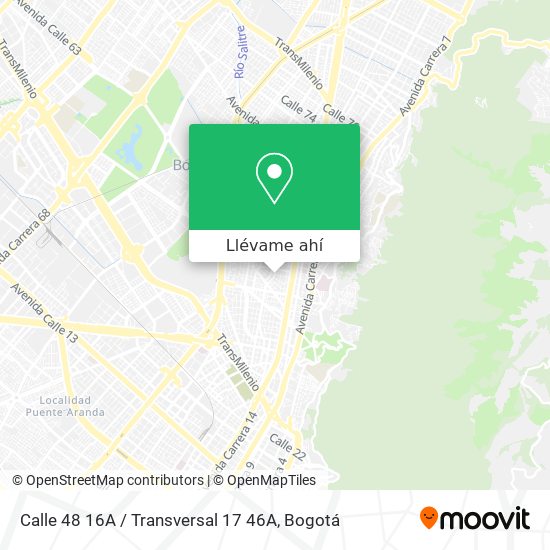 Mapa de Calle 48 16A / Transversal 17 46A