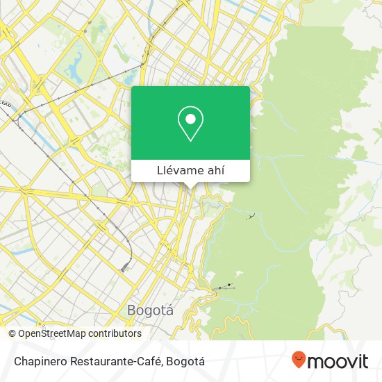Mapa de Chapinero Restaurante-Café