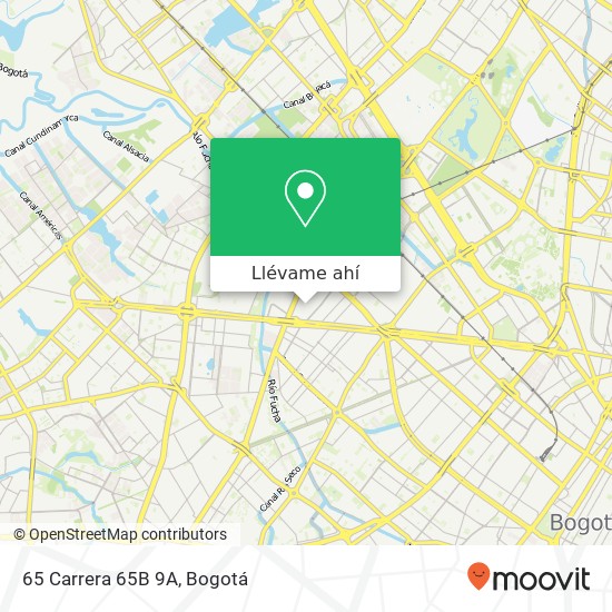 Mapa de 65 Carrera 65B 9A