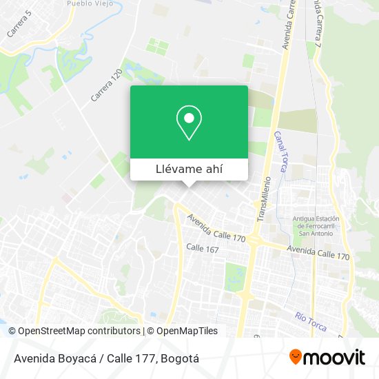 Mapa de Avenida Boyacá / Calle 177