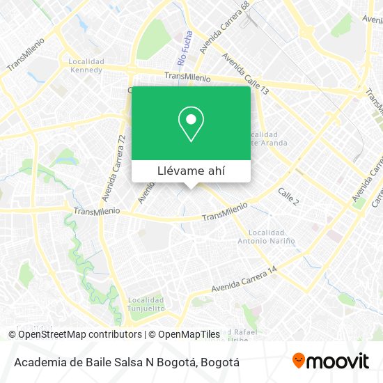 Mapa de Academia de Baile Salsa N Bogotá