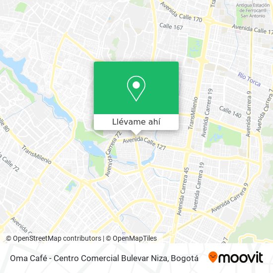 Mapa de Oma Café - Centro Comercial Bulevar Niza