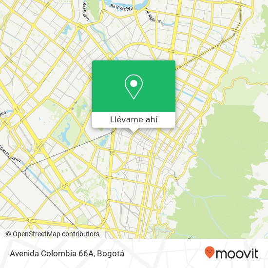 Mapa de Avenida Colombia 66A
