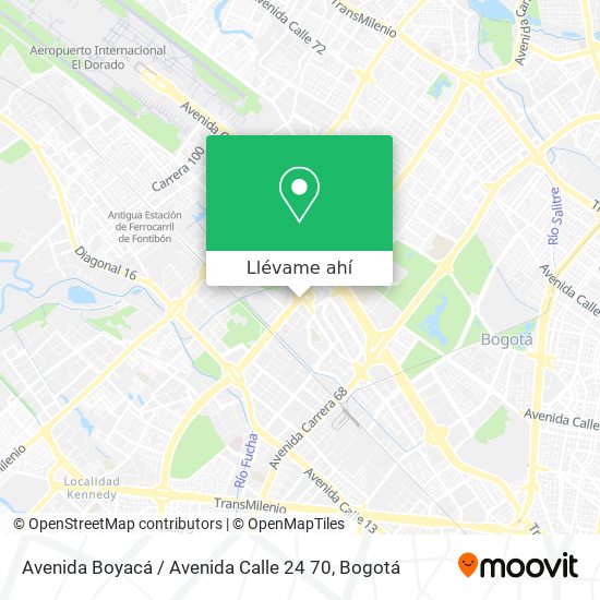 Mapa de Avenida Boyacá / Avenida Calle 24 70
