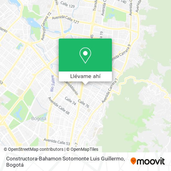 Mapa de Constructora-Bahamon Sotomonte Luis Guillermo