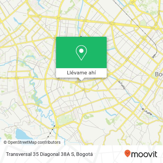 Mapa de Transversal 35 Diagonal 38A S