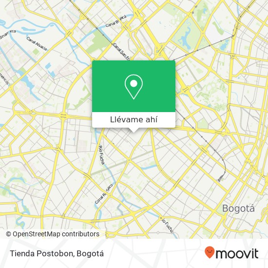 Mapa de Tienda Postobon