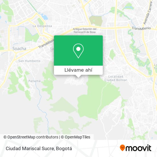 Mapa de Ciudad Mariscal Sucre