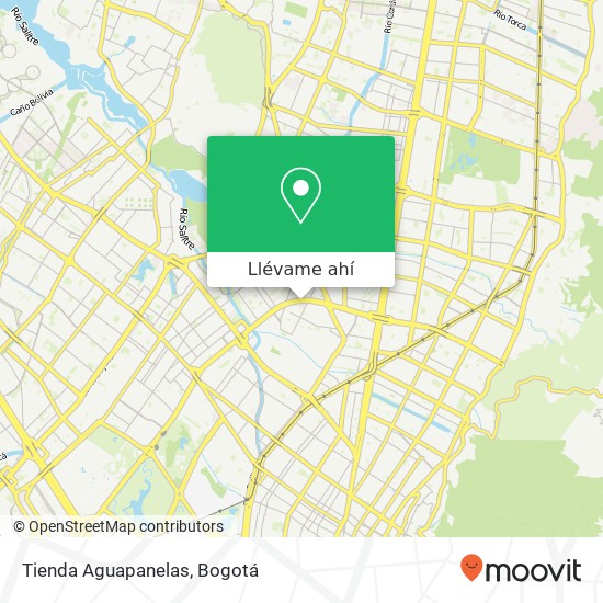 Mapa de Tienda Aguapanelas