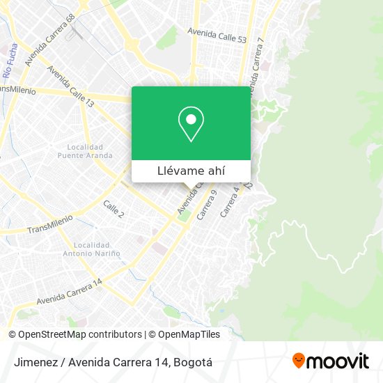 Mapa de Jimenez / Avenida Carrera 14