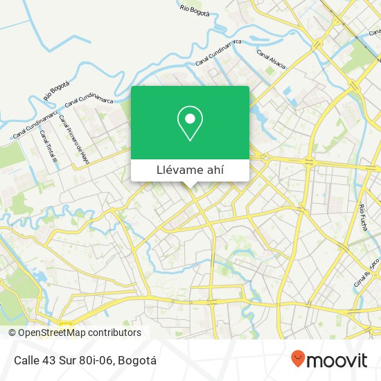 Mapa de Calle 43 Sur 80i-06