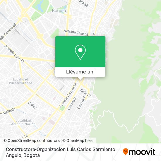 Mapa de Constructora-Organizacion Luis Carlos Sarmiento Angulo