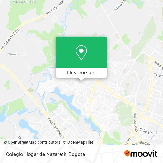 Mapa de Colegio Hogar de Nazareth