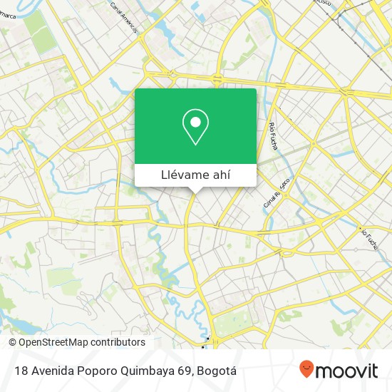 Mapa de 18 Avenida Poporo Quimbaya 69
