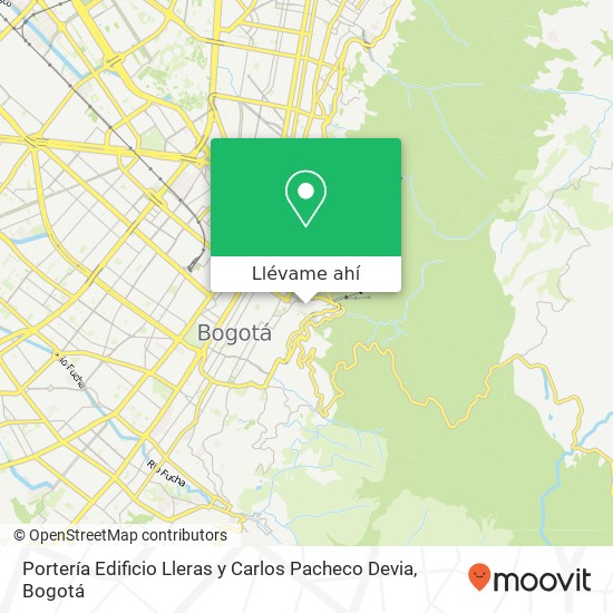Mapa de Portería Edificio Lleras y Carlos Pacheco Devia