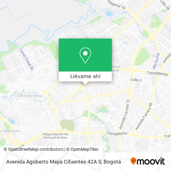 Mapa de Avenida Agoberto Mejia Cifuentes 42A S