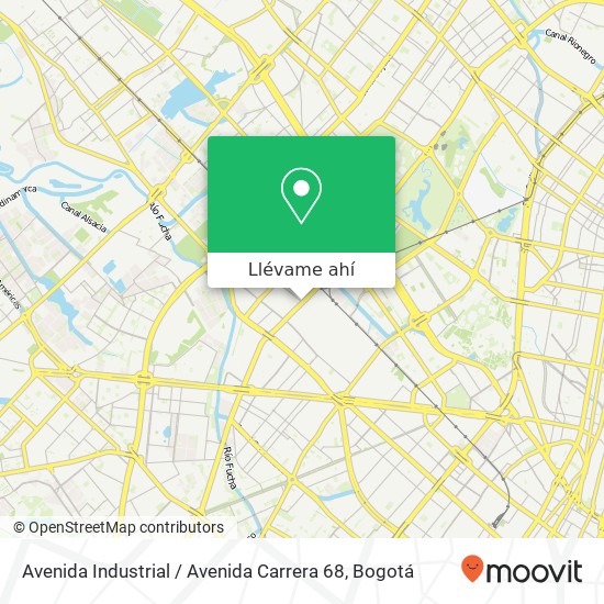 Mapa de Avenida Industrial / Avenida Carrera 68