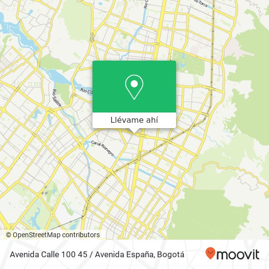 Mapa de Avenida Calle 100 45 / Avenida España