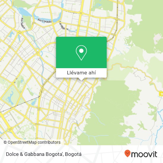 Mapa de Dolce & Gabbana Bogota'