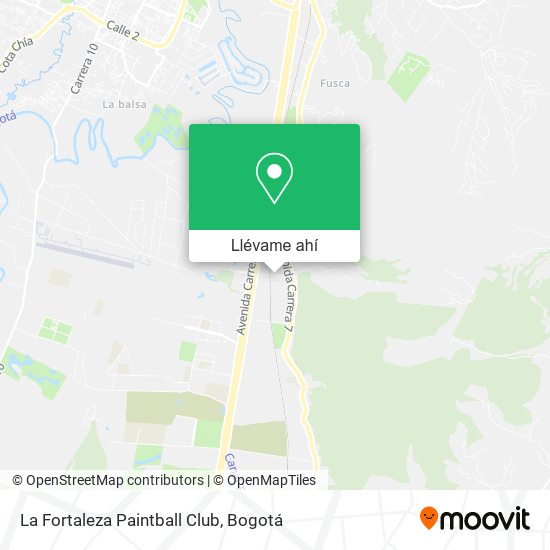 Mapa de La Fortaleza Paintball Club