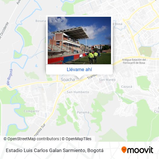 Mapa de Estadio Luis Carlos Galan Sarmiento