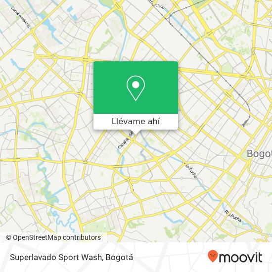 Mapa de Superlavado Sport Wash