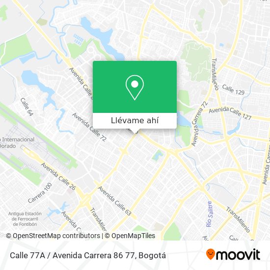 Mapa de Calle 77A / Avenida Carrera 86 77