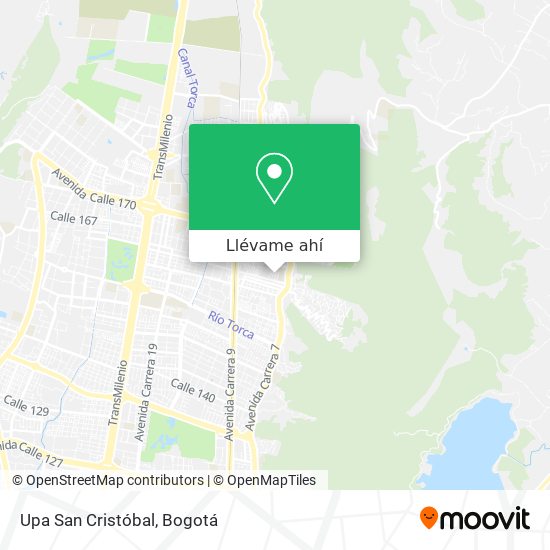 Mapa de Upa San Cristóbal